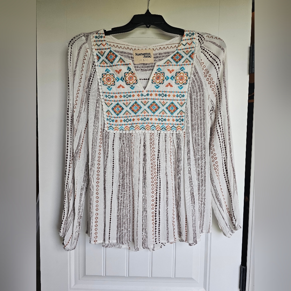 NWOT Savanna Jane Woman's Blouse Size Large